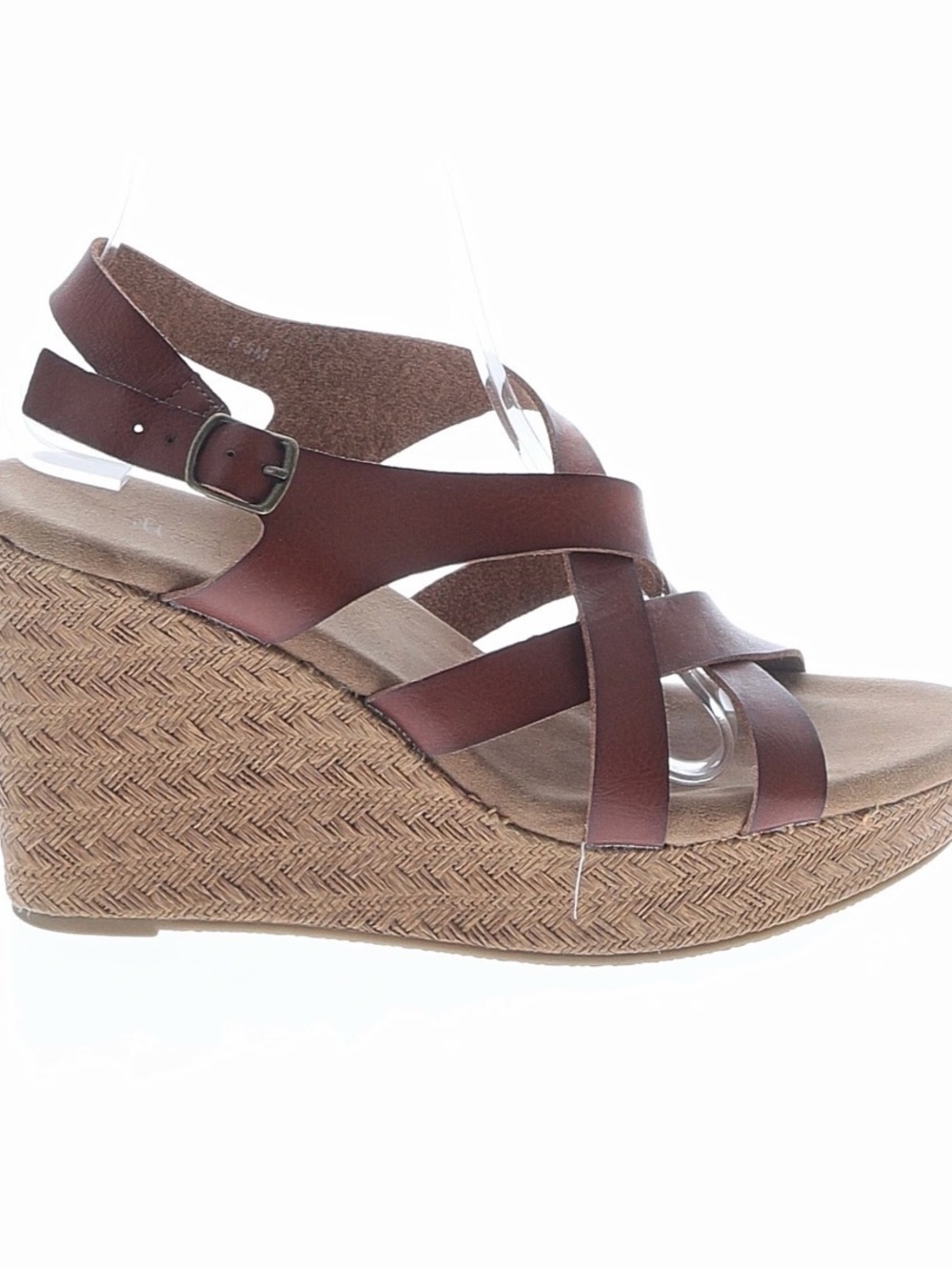 Altar'd State Brown Strappy Wedge Sandals